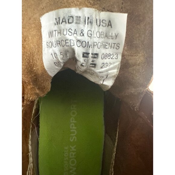 Thorogood USA Made Moc Toe Work Boots Brown Leather 10.5 Distressed Wear - Picture 7 of 8